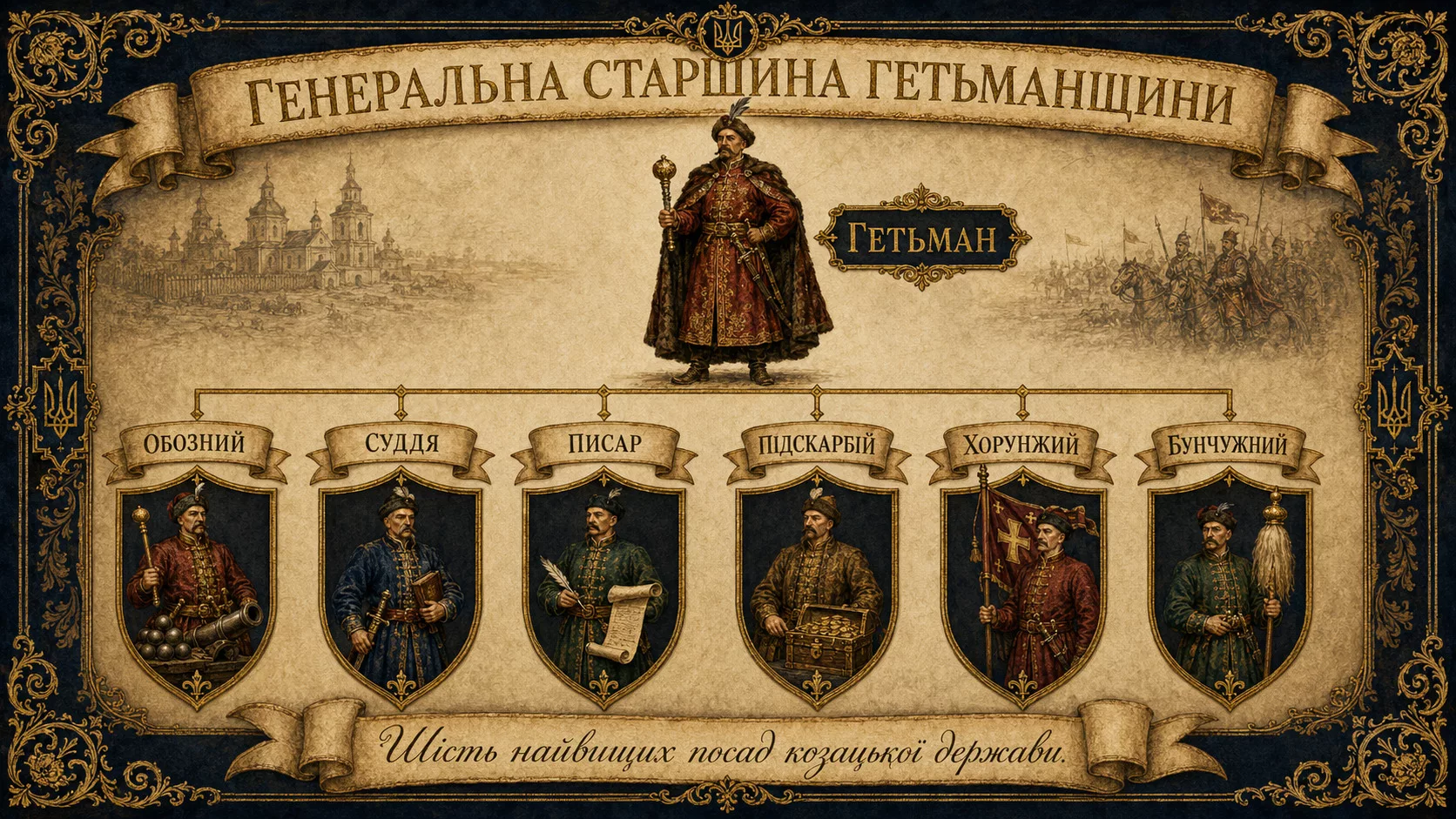 Ієрархія Генеральної старшини Гетьманщини