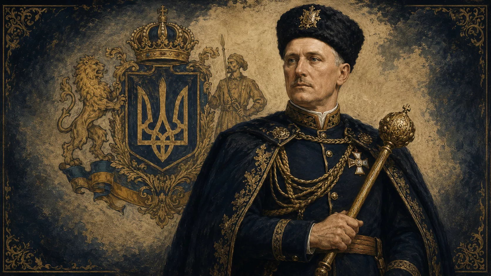 Павло Скоропадський у гетьманському мундирі