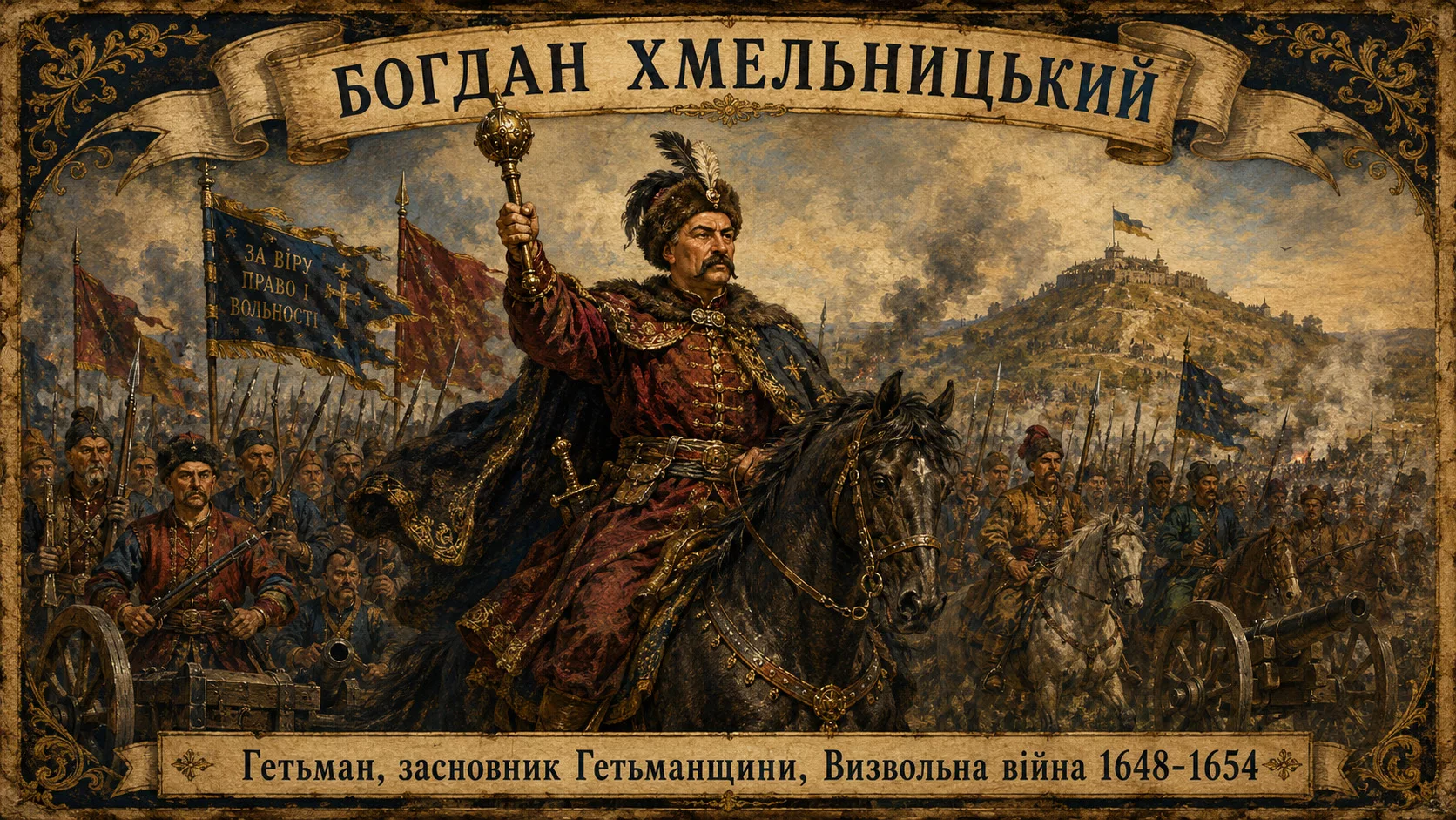 Богдан Хмельницький — гетьман, засновник Гетьманщини