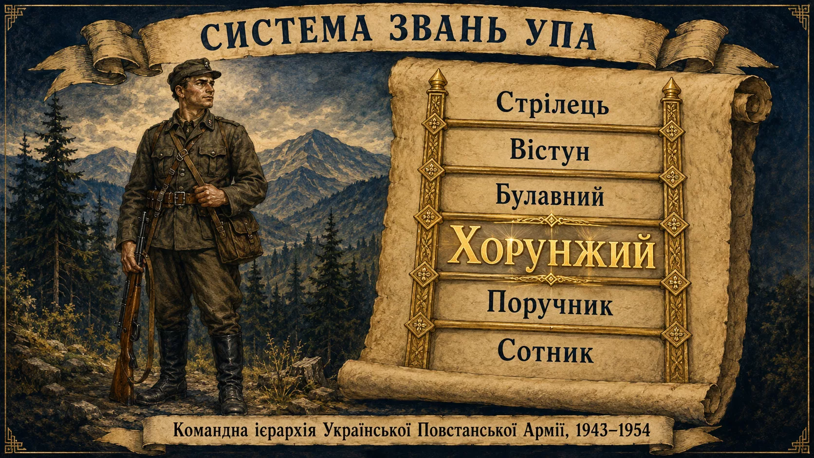 Система військових звань Української Повстанської Армії