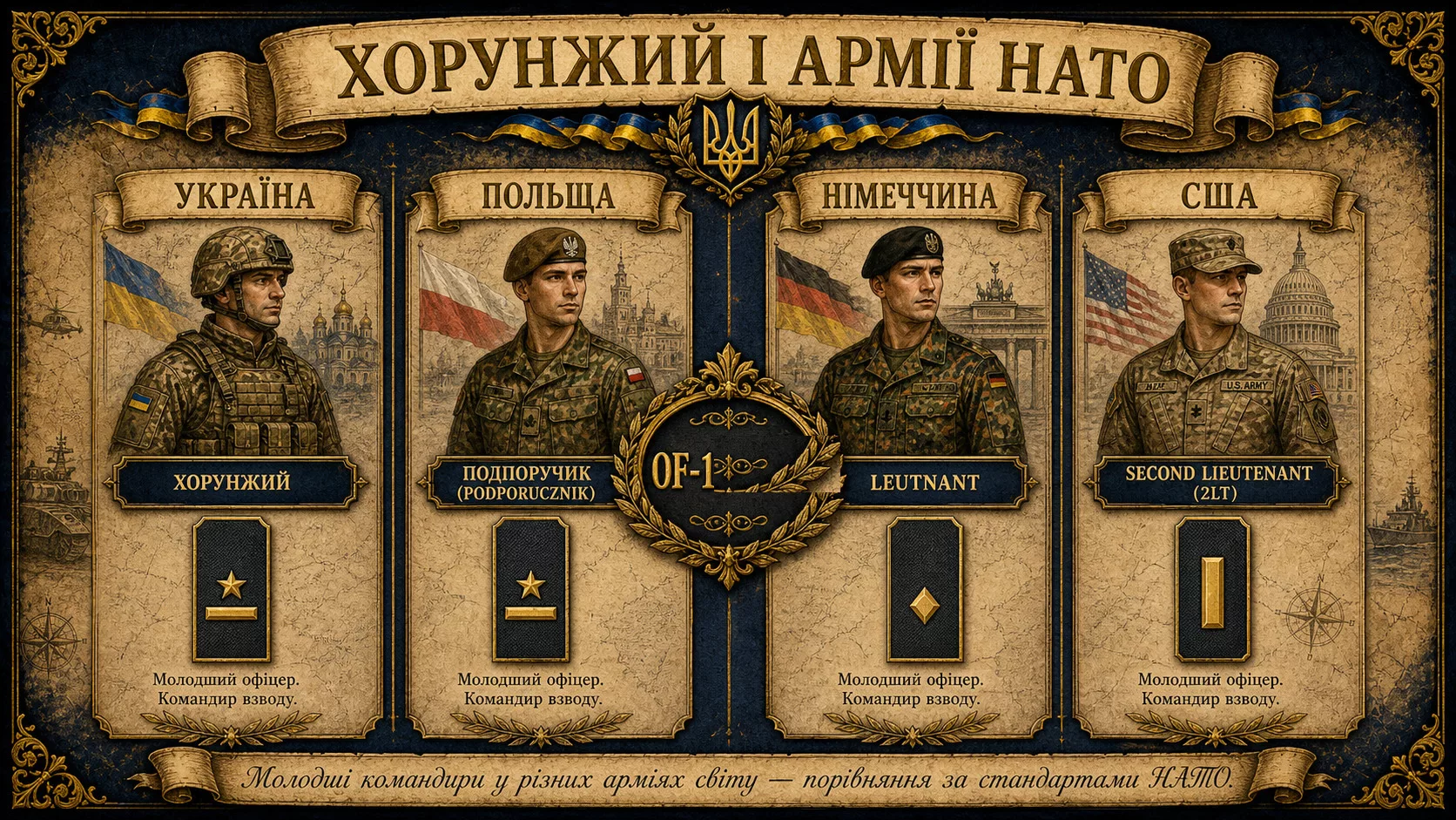 Порівняння звань ЗСУ зі стандартами армій НАТО