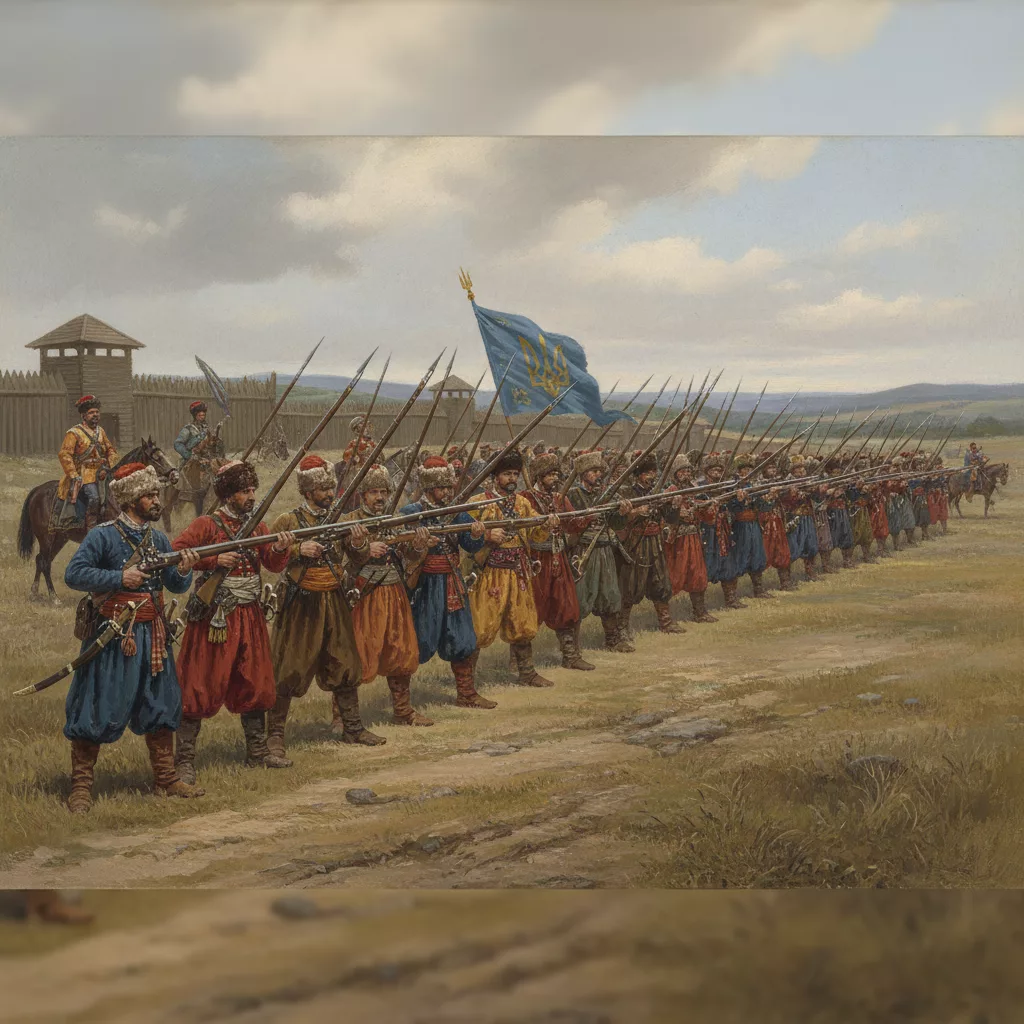 Козацька піхота з мушкетами