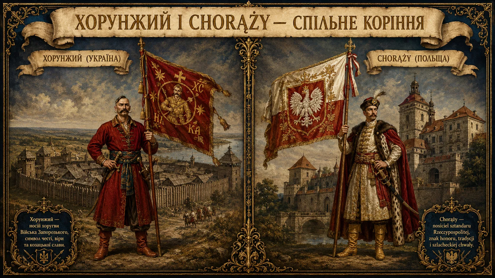 Хорунжий та польський chorąży — спільне коріння
