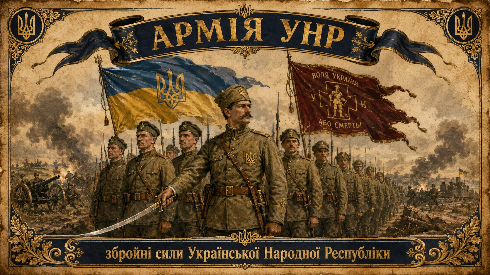 Стрій солдат Армії УНР 1917-1921