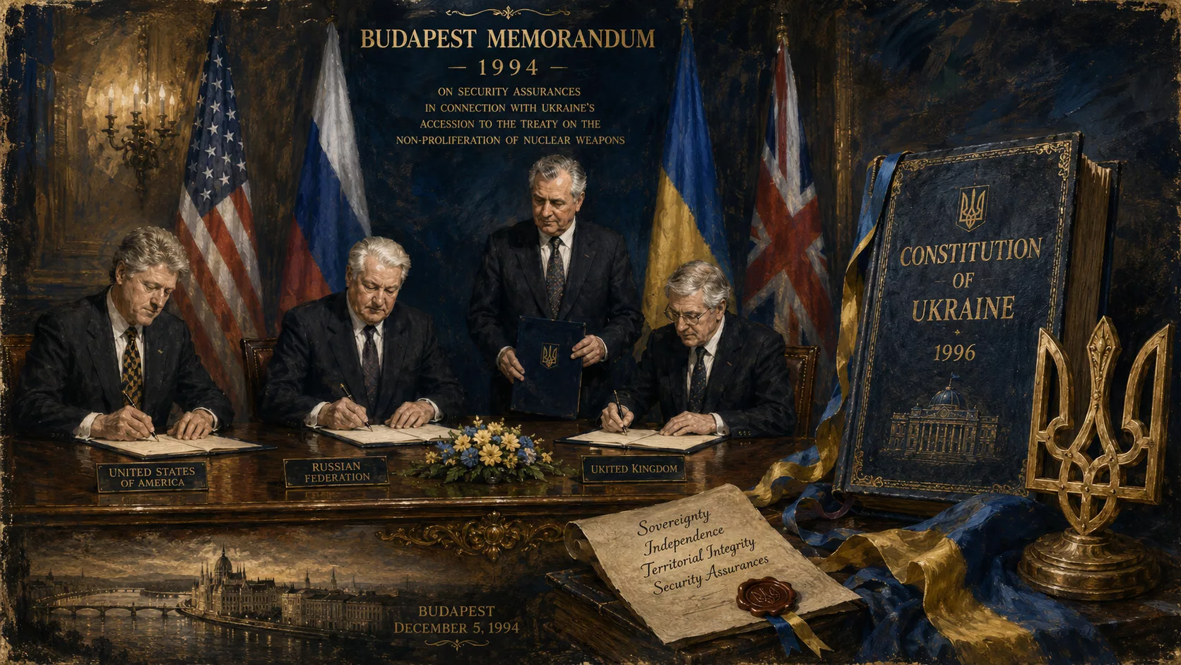 Будапештський меморандум 1994 і Конституція України 1996
