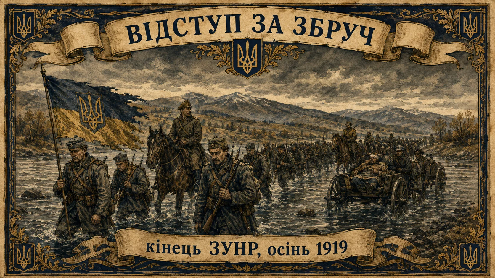 Відступ Української Галицької Армії за Збруч осінь 1919